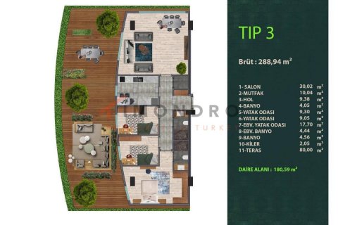 1+1 Leilighet i Kâğıthane, Istanbul, Tyrkia Nr. 192844 - 18