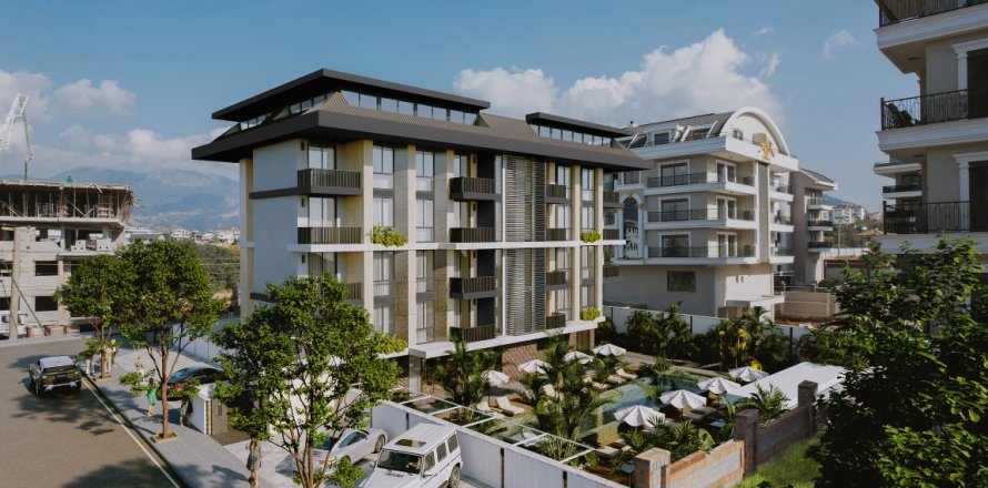 Daire  1+1  Alanya, Antalya, Türkiye №130352