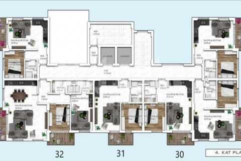 Apartment for sale in Avsallar, Antalya, Turkey, 1 bedroom, 55m2, No. 116664 – photo 23
