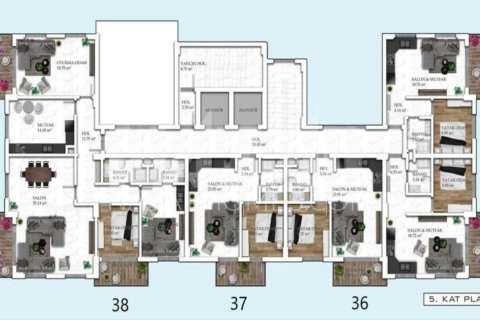 Apartment for sale in Avsallar, Antalya, Turkey, 1 bedroom, 55m2, No. 116664 – photo 24