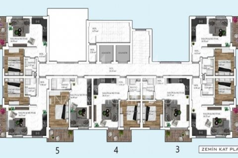 Apartment for sale in Avsallar, Antalya, Turkey, 1 bedroom, 55m2, No. 116664 – photo 28