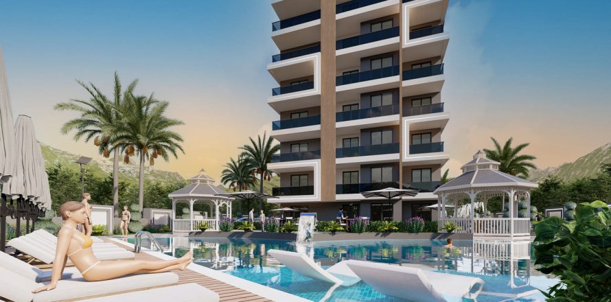 3+1 Lejlighed i Akdam Residence, Turkler, Alanya, Antalya, Tyrkiet Nr. 144516