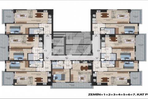 1+1 Wohnung in Mahmutlar, Antalya, Türkei Nr. 116787 - 9