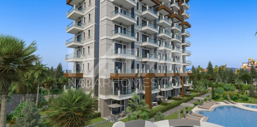 1+1 Lejlighed  i Alanya, Antalya, Tyrkiet Nr. 116730