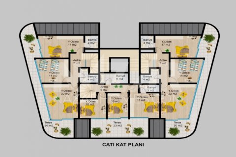 2+1 Wohnung in Alanya, Antalya, Türkei Nr. 116786 - 13