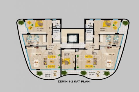 2+1 Wohnung in Alanya, Antalya, Türkei Nr. 116786 - 12