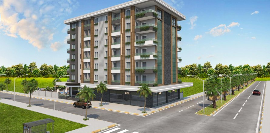 1+1 Lejlighed  i Alanya, Antalya, Tyrkiet Nr. 111715