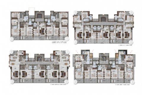 Продажа квартиры  в Аланье, Анталье, Турция 2+1, 118м2, №116759 – фото 18
