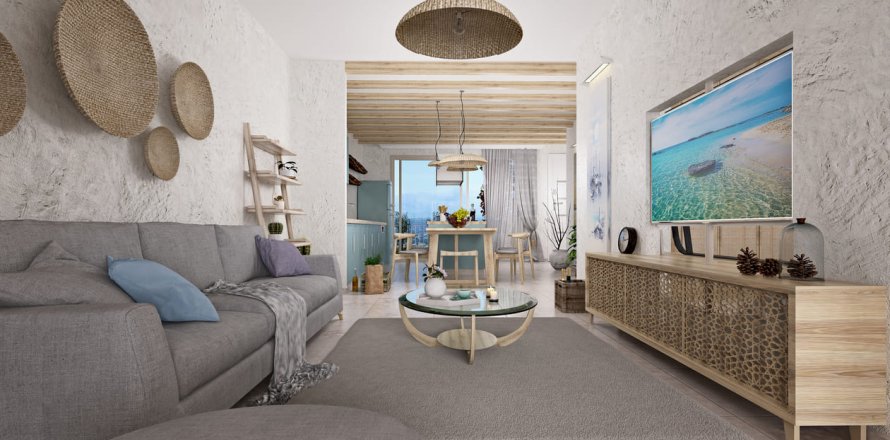 3+1 Villa i Mykonos Homes, Bahceli, Girne,  Nr. 144798
