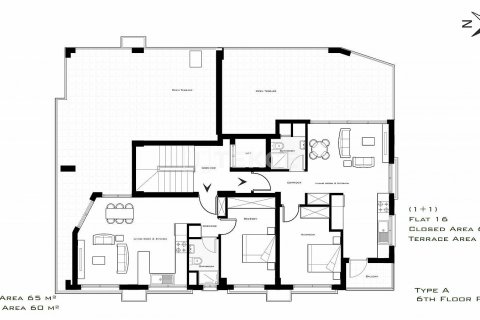 1+1 Takleilighet i Girne, Nr. 44691 - 16