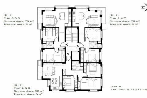 2+1 Wohnung  in Girne,  Nr. 44689 - 20