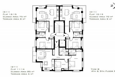 2+1 Wohnung  in Girne,  Nr. 44689 - 21