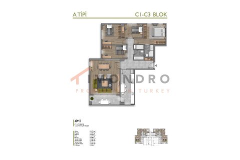 3+1 Leilighet  i Basaksehir, Istanbul, Tyrkia Nr. 151710 - 8