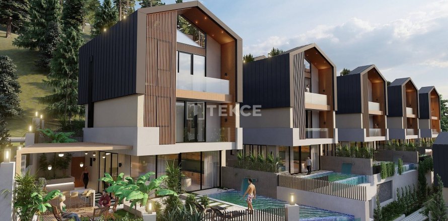 4+1 Villa i Alanya, Antalya, Tyrkia Nr. 60884