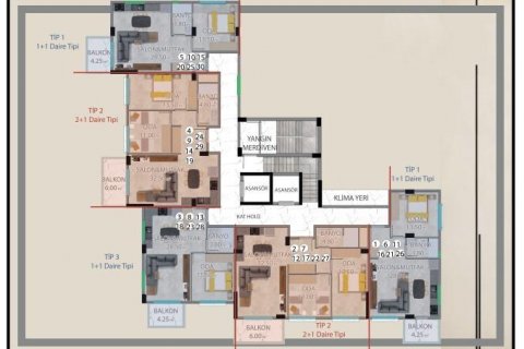 Daire Demirtaş, Alanya, Antalya, Türkiye №115228 - 14