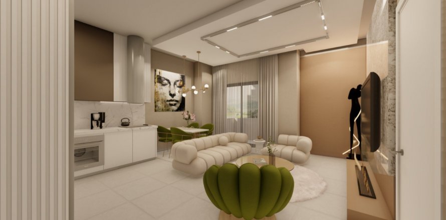 Квартира в NUMBER 1 RESIDENCE 1+1, Аланья, Анталья, Турция №158709