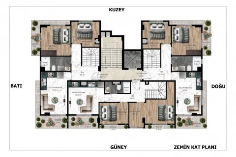 Продажа квартиры  в Аланье, Анталье, Турция 2 комн., 48м2, №112757 – фото 18
