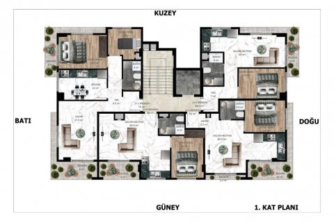 Продажа квартиры  в Аланье, Анталье, Турция 2 комн., 48м2, №112757 – фото 19