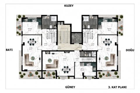 Продажа квартиры  в Аланье, Анталье, Турция 2 комн., 48м2, №112757 – фото 21