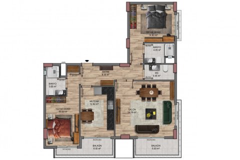 Жилой комплекс JASMINE RESIDENCES  в Окурджаларе, Аланья, Анталья, Турция №115168 – фото 8