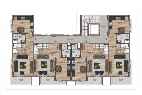 Жилой комплекс JASMINE RESIDENCES  в Окурджаларе, Аланья, Анталья, Турция №115168 – фото 6