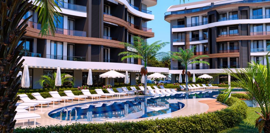 Daire  1+1  Alanya, Antalya, Türkiye №121843