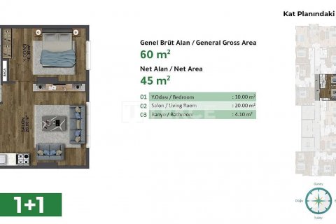 Продажа квартиры в Стамбуле, Турция 2+1, 97м2, №52774 – фото 12