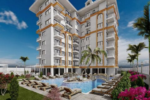 آپارتمان در  Alanya ، ترکیه 2 خوابه ، 80 متر مربع.  شماره 110949