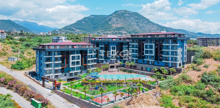آپارتمان در  Alanya ، ترکیه 1 خوابه ، 55 متر مربع.  شماره 43982