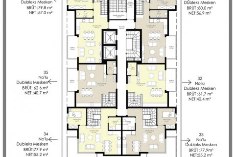 2+1 Lägenhet  i Alanya, Antalya, Turkiet Nr. 113600 - 29