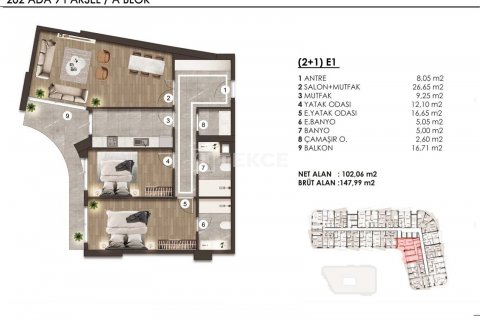 Apartment for sale in Bueyuekcekmece, Istanbul, Turkey, 1 bedroom, 75m2, No. 149866 – photo 29