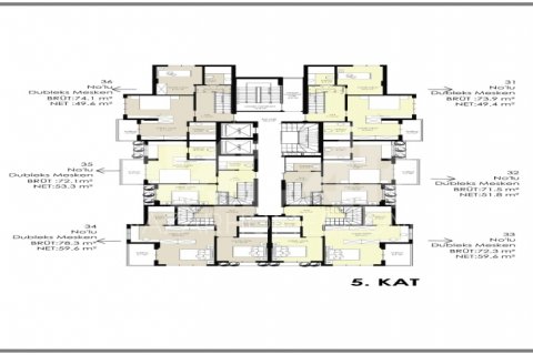 1+1 Lejlighed i Alanya, Antalya, Tyrkiet Nr. 116645 - 15