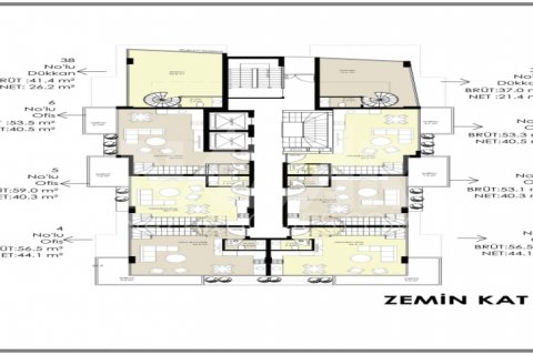1+1 Lejlighed i Alanya, Antalya, Tyrkiet Nr. 116645 - 14