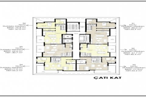 1+1 Lejlighed i Alanya, Antalya, Tyrkiet Nr. 116645 - 13