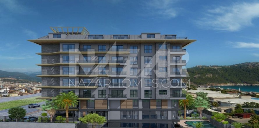 1+1 Lejlighed i Alanya, Antalya, Tyrkiet Nr. 116645
