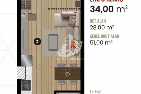 1+1 Lägenhet i Istanbul, istanbul, Turkiet Nr. 134907 - 9