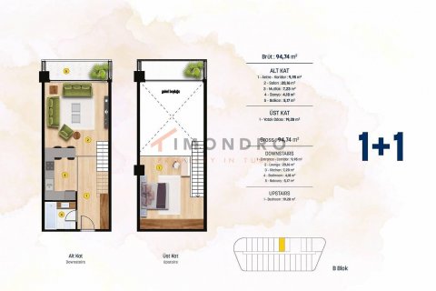 1+1 Lägenhet  i Beylikduezue, istanbul, Turkiet Nr. 152393 - 26