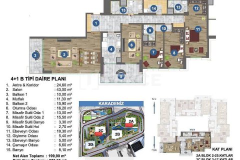 4+1 Leilighet i Yomra, Trabzon, Tyrkia Nr. 45617 - 26