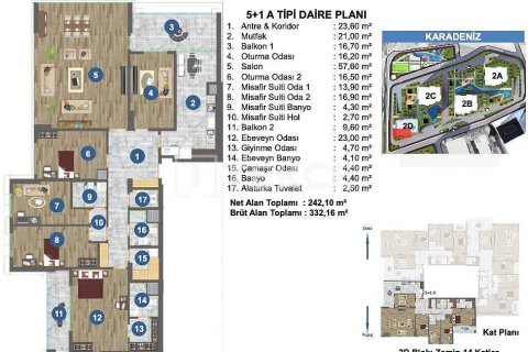 4+1 Leilighet i Yomra, Trabzon, Tyrkia Nr. 45617 - 27