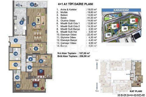 4+1 Leilighet i Yomra, Trabzon, Tyrkia Nr. 45617 - 25
