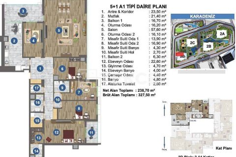 4+1 Leilighet i Yomra, Trabzon, Tyrkia Nr. 45617 - 28