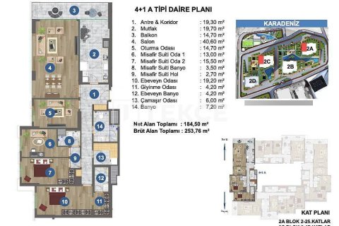 4+1 Leilighet i Yomra, Trabzon, Tyrkia Nr. 45617 - 24
