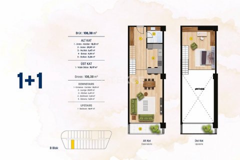 1+1 Leilighet i Beylikduezue, Istanbul, Tyrkia Nr. 59859 - 25