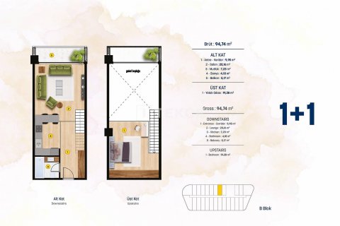 1+1 Leilighet i Beylikduezue, Istanbul, Tyrkia Nr. 59859 - 26