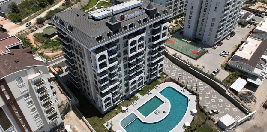 1+1 Lejlighed  i Alanya, Antalya, Tyrkiet Nr. 158428