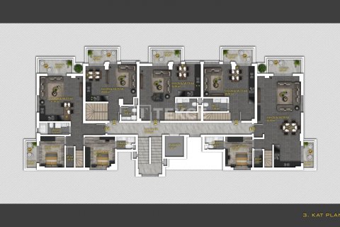 2+1 Leilighet i Alanya, Antalya, Tyrkia Nr. 82395 - 4