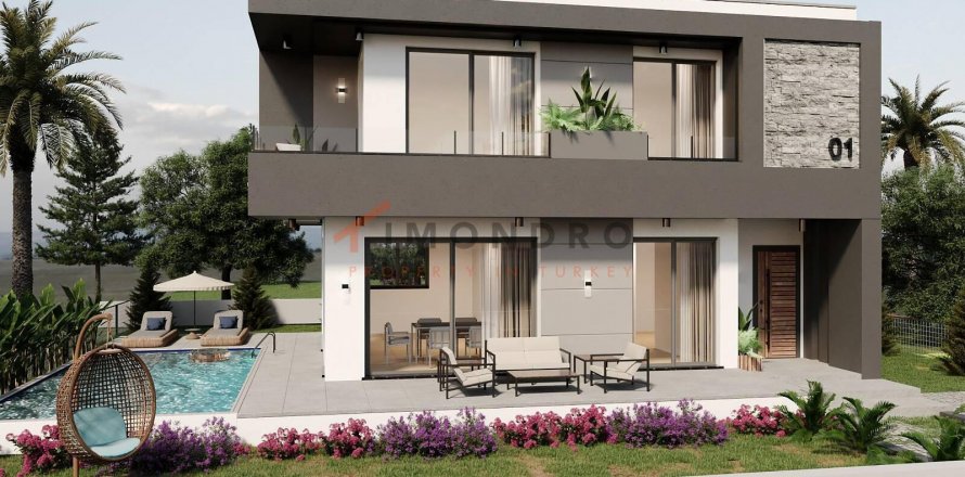 4+1 Villa i Ozankoy, Girne, Nr. 152368