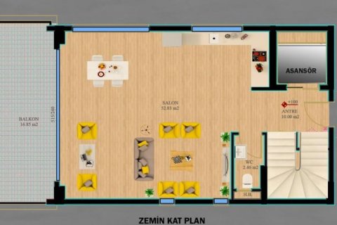 Villa  i Kargicak, Alanya, Antalya, Tyrkia Nr. 114568 - 2