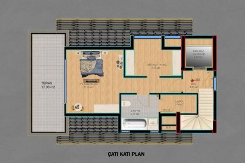 Villa  i Kargicak, Alanya, Antalya, Tyrkia Nr. 114568 - 4