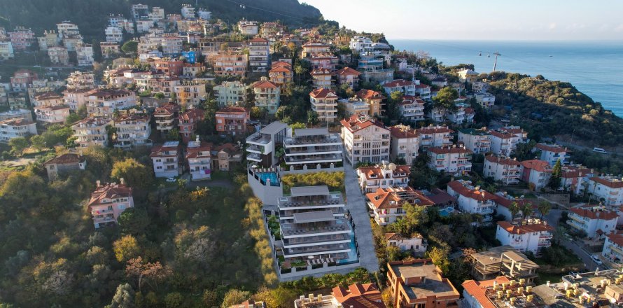 3+1 Villa i Alanya, Antalya, Tyrkiet Nr. 144670